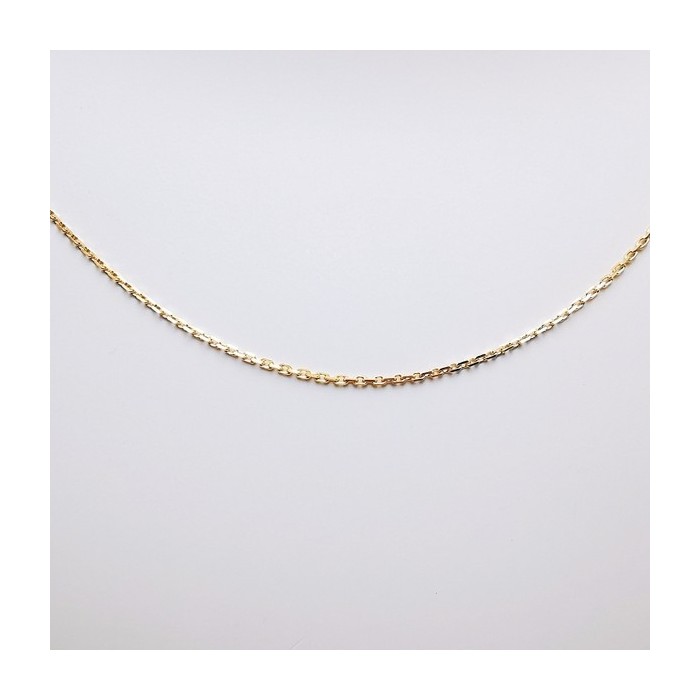 Chaîne 40 cm Or Jaune 750 - 18 carats Maille Forçat 1.10 grammes