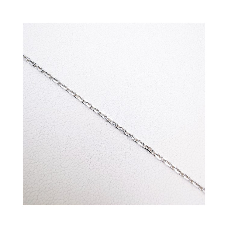 Chaîne 40 cm Or Blanc 750 - 18 carats Maille Forçat 3.10 grammes
