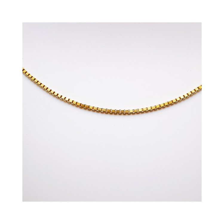 Chaîne 45 cm Or Jaune 750 - 18 carats Maille Vénitienne 3.50 grammes