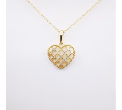 Collier - Or jaune 18 carats - Diamant - C1338