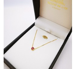 Collier Rubis Or Jaune 750 - 18 carats