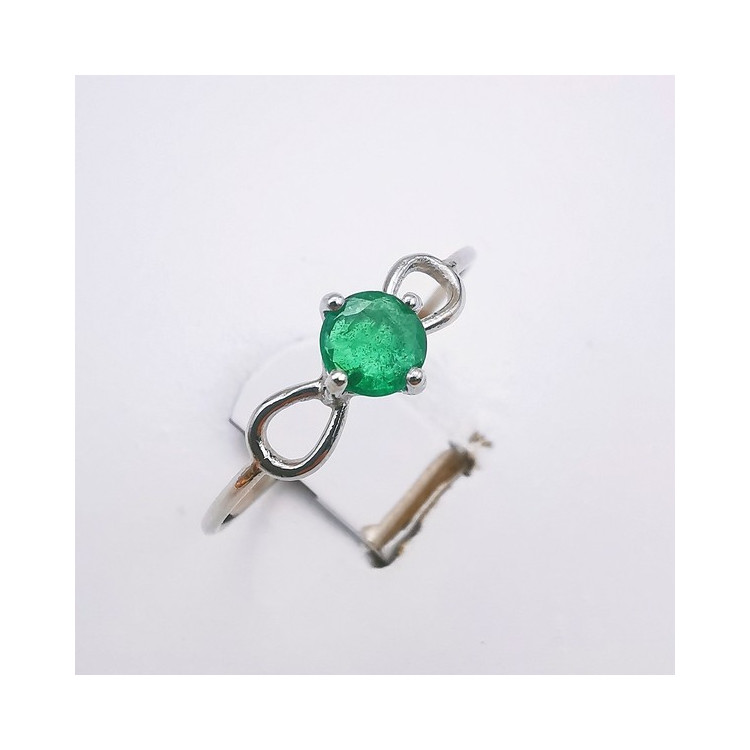 Bague Emeraude Or Blanc 750 - 18 carats