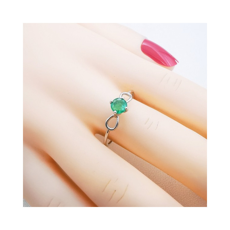 Bague Emeraude Or Blanc 750 - 18 carats