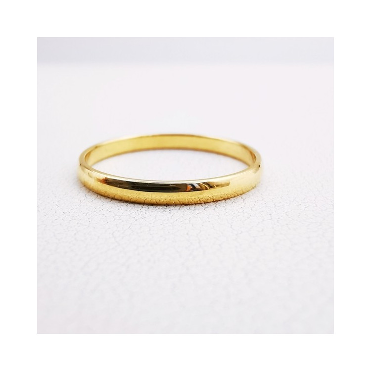 Alliance Rivoli 2 mm Or Jaune 750 - 18 carats Demi Jonc