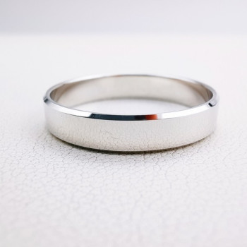 Alliance Tuileries 4 mm Or blanc 750  - 18 carats (Ruban)