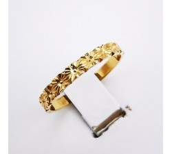 Alliance "Happiness" Ciselée Or Jaune 750 - 18 carats