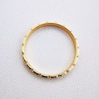 Alliance "Happiness" Ciselée Or Jaune 750 - 18 carats
