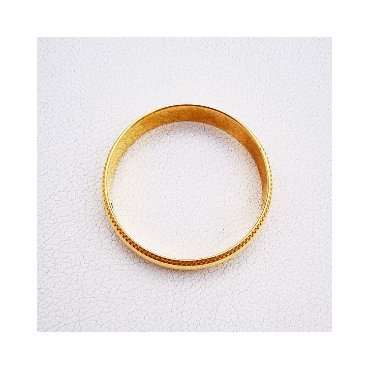 Alliance Bords Perlés 4 mm Or Jaune 750 - 18 carats