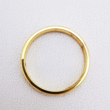 Alliance Ciselée Vagues Or Jaune 750 - 18 carats