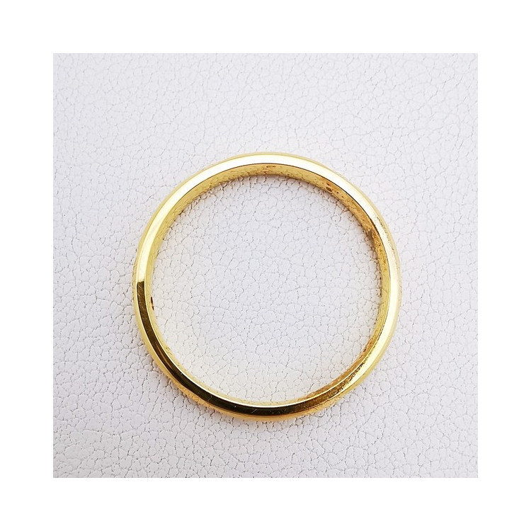 Alliance Ciselée Vagues Or Jaune 750 - 18 carats