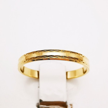 Alliance "Etincelle" Or Jaune 750 - 18 carats