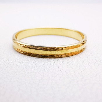 Alliance "Etincelle" Or Jaune 750 - 18 carats