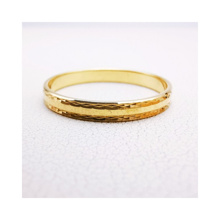 Alliance "Etincelle" Or Jaune 750 - 18 carats