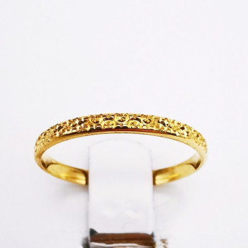Alliance "Mila" ciselée Or Jaune 750 - 18 carats