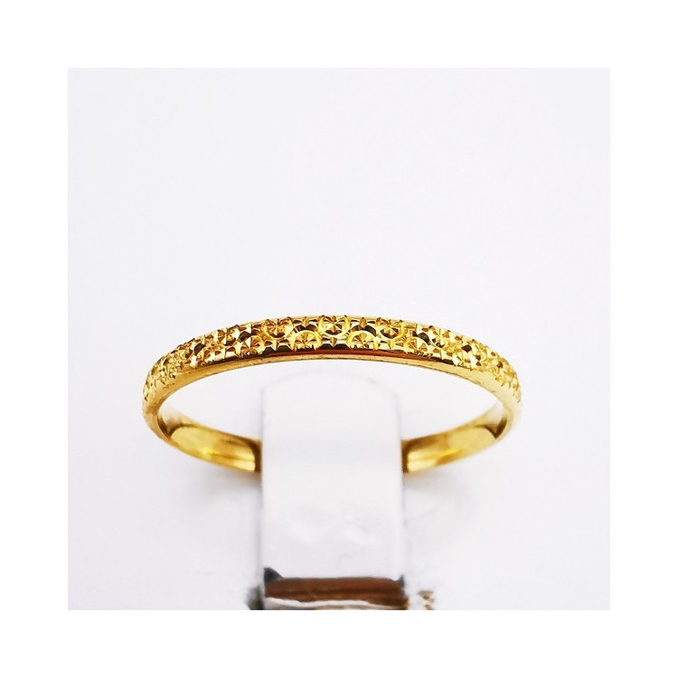 Alliance "Mila" ciselée Or Jaune 750 - 18 carats