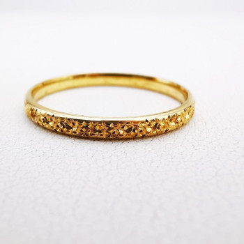 Alliance "Mila" ciselée Or Jaune 750 - 18 carats