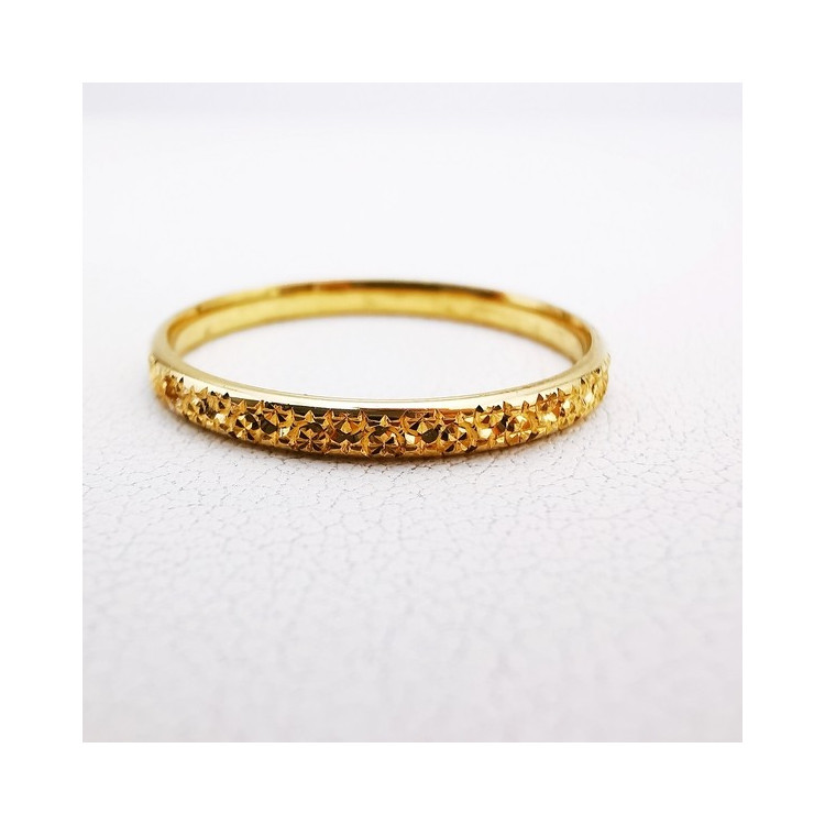 Alliance "Mila" ciselée Or Jaune 750 - 18 carats