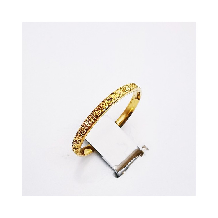 Alliance "Mila" ciselée Or Jaune 750 - 18 carats