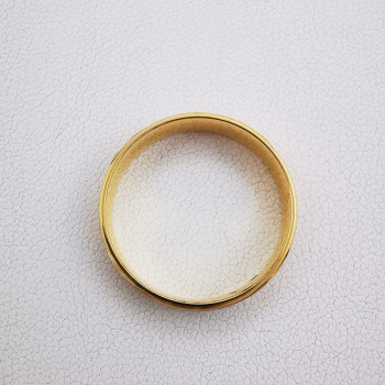Alliance "Diagonale Nacrée" Or Jaune  750 - 18 carats