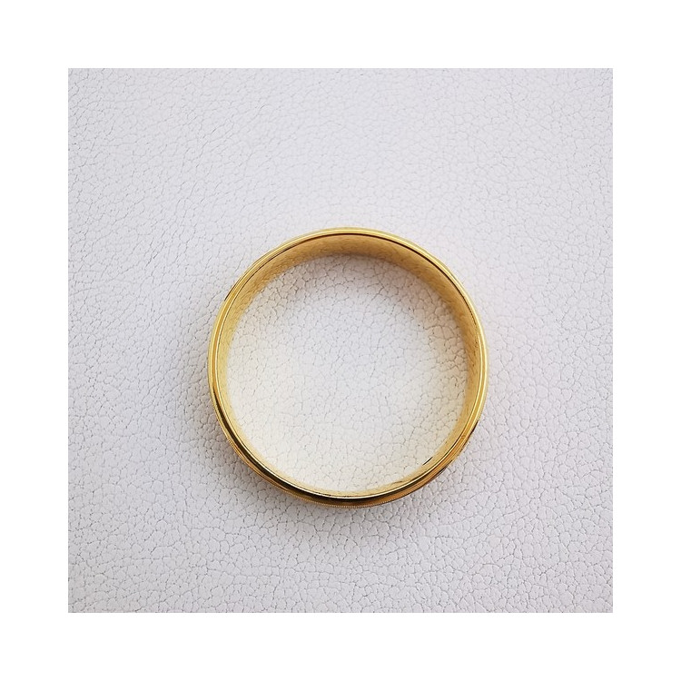 Alliance "Diagonale Nacrée" Or Jaune  750 - 18 carats
