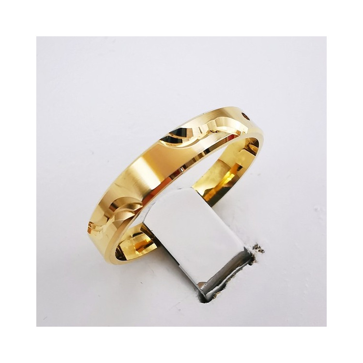 Alliance Ciselée Or Jaune 750 - 18 carats