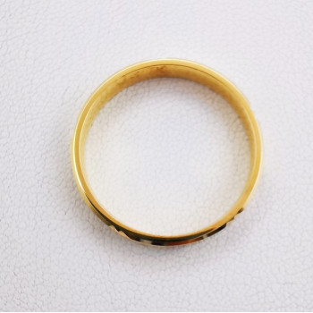 Alliance Ciselée Or Jaune 750 - 18 carats