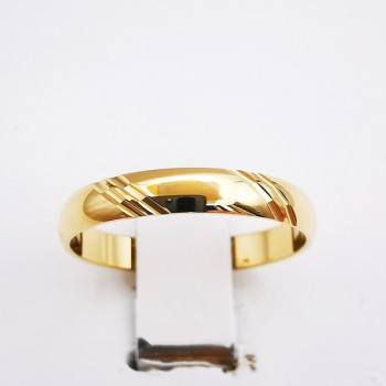 Alliance Liserés Or Jaune 750 - 18 carats