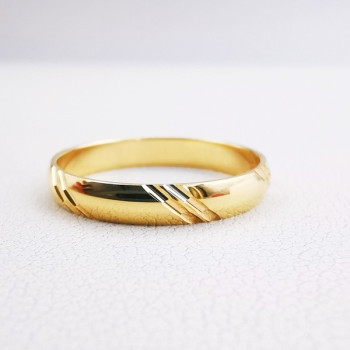 Alliance Liserés Or Jaune 750 - 18 carats
