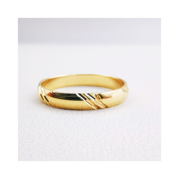 Alliance Liserés Or Jaune 750 - 18 carats