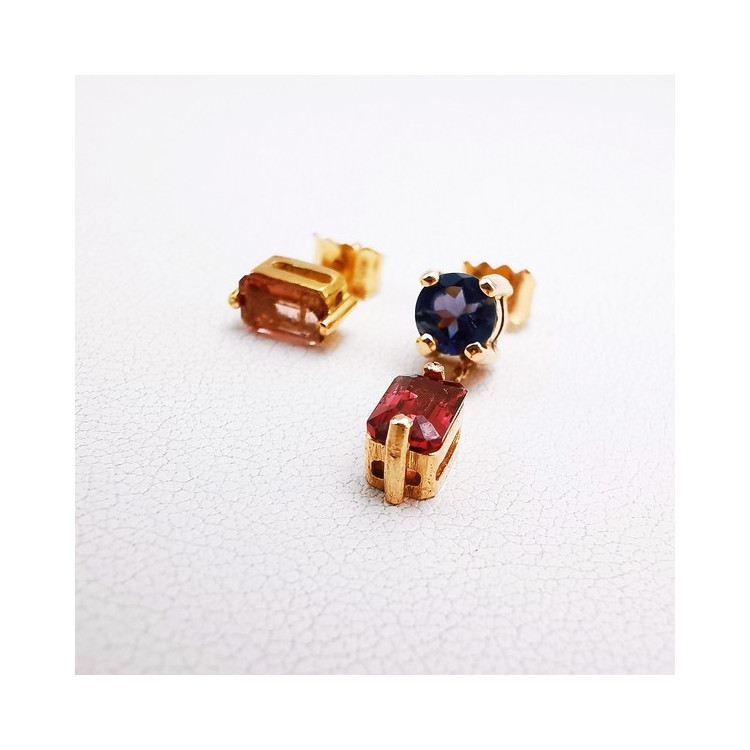 Boucles d'Oreilles "Mitaka" Or rose 750 - 18 carats