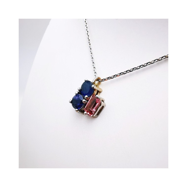 Collier "Mitaka" Or blanc 750 - 18 carats