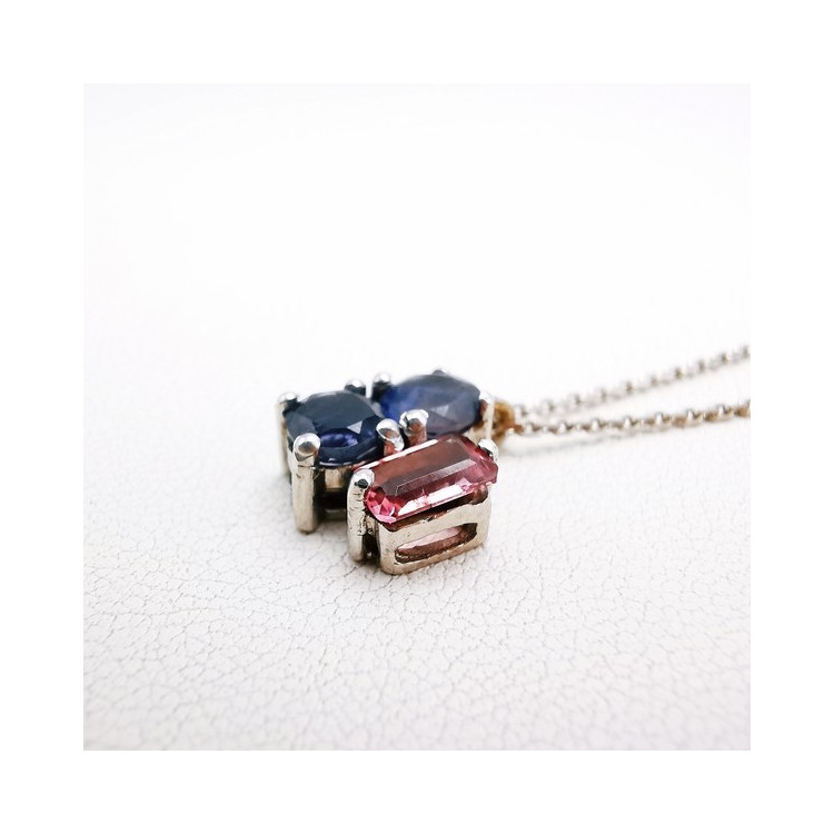 Collier "Mitaka" Or blanc 750 - 18 carats
