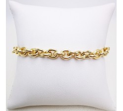 Bracelet Maille Jaseron Or Jaune 750 - 18 carats