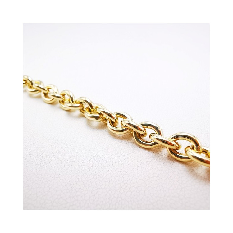 Bracelet Maille Jaseron Or Jaune 750 - 18 carats