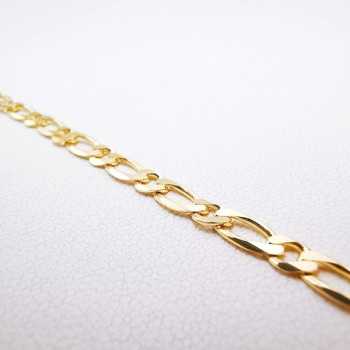 Bracelet Maille Alternée Or Jaune 750 - 18 carats