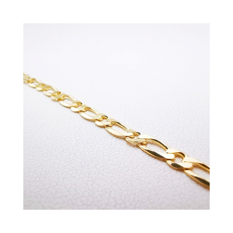 Bracelet Maille Alternée Or Jaune 750 - 18 carats