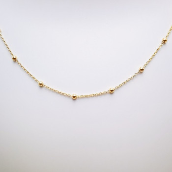 Collier Chaîne Boules Or Jaune 750 - 18 carats