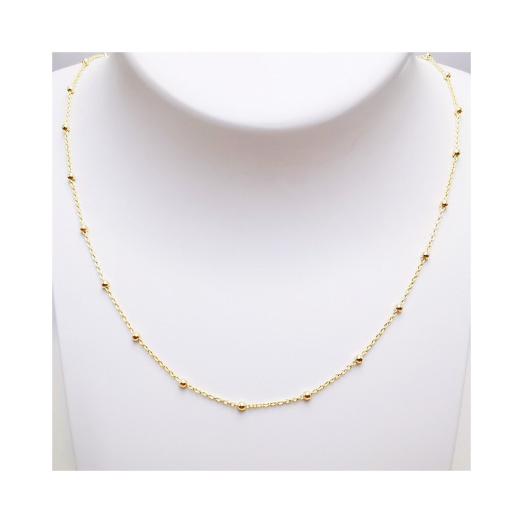 Collier Chaîne Boules Or Jaune 750 - 18 carats