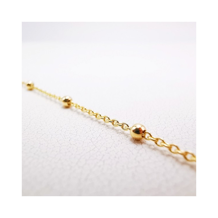 Collier Chaîne Boules Or Jaune 750 - 18 carats
