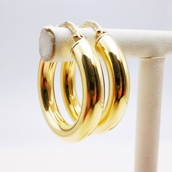 Créoles Moyen Modèle Or Jaune 750 - 18 carats