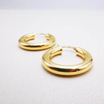 Créoles Moyen Modèle Or Jaune 750 - 18 carats