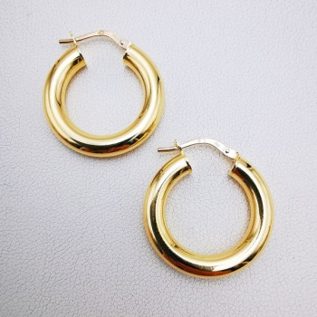 Créoles Moyen Modèle Or Jaune 750 - 18 carats