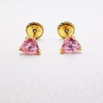 Boucles D'oreilles Puces En Plaqué Or 18 Carats – Motif Rosace Ajouré – Tata Gisèle