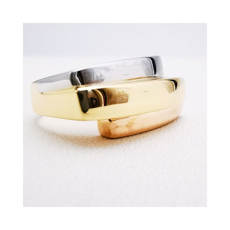 Bague Tricolore Or 750 - 18 carats