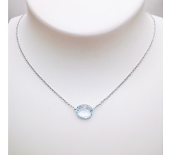 Collier Topaze Or Blanc 750 - 18 carats