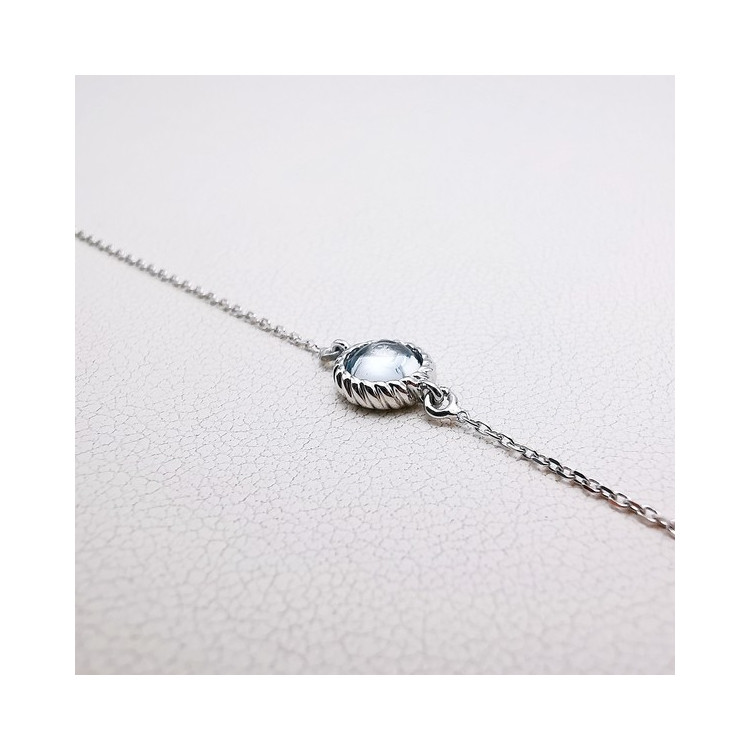 Bracelet Topaze Or blanc 750 - 18 carats