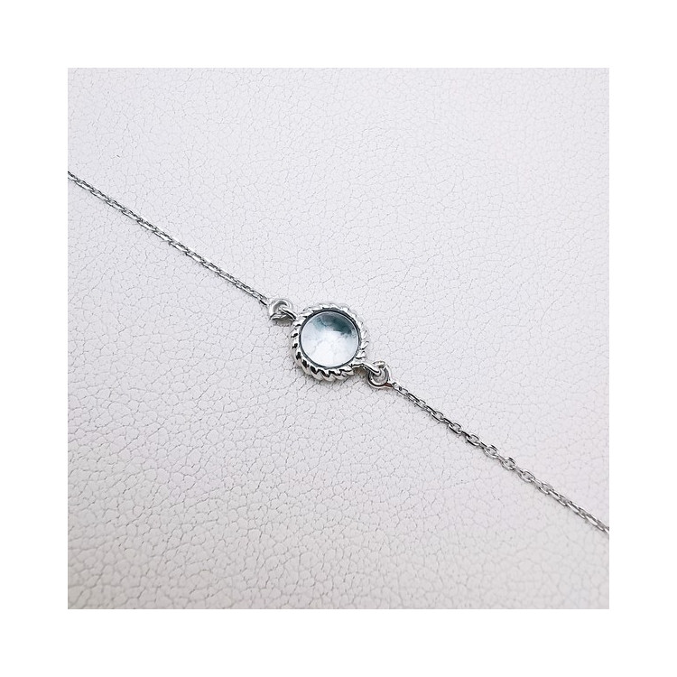 Bracelet Topaze Or blanc 750 - 18 carats