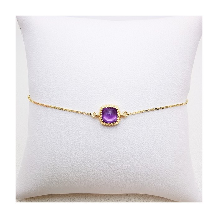 Bracelet Améthyste Or Jaune 750 - 18 carats