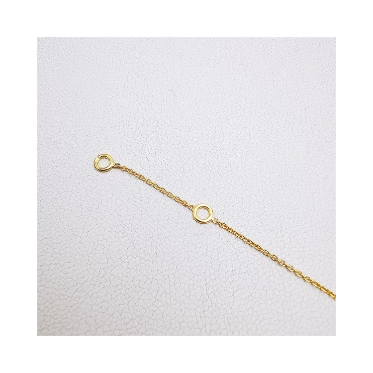 Bracelet Quartz Vert Or Jaune750 - 18 carats