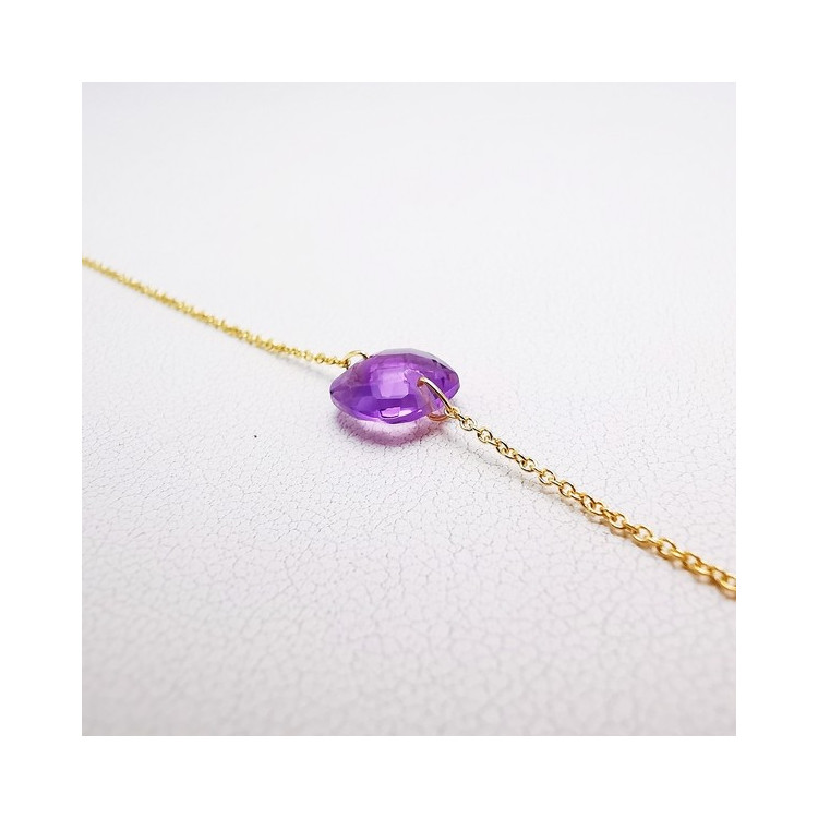 Collier Améthyste Or Jaune 750 - 18 carats